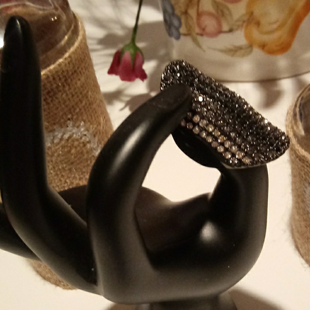 Black marcasite ring - Picture 4 of 4